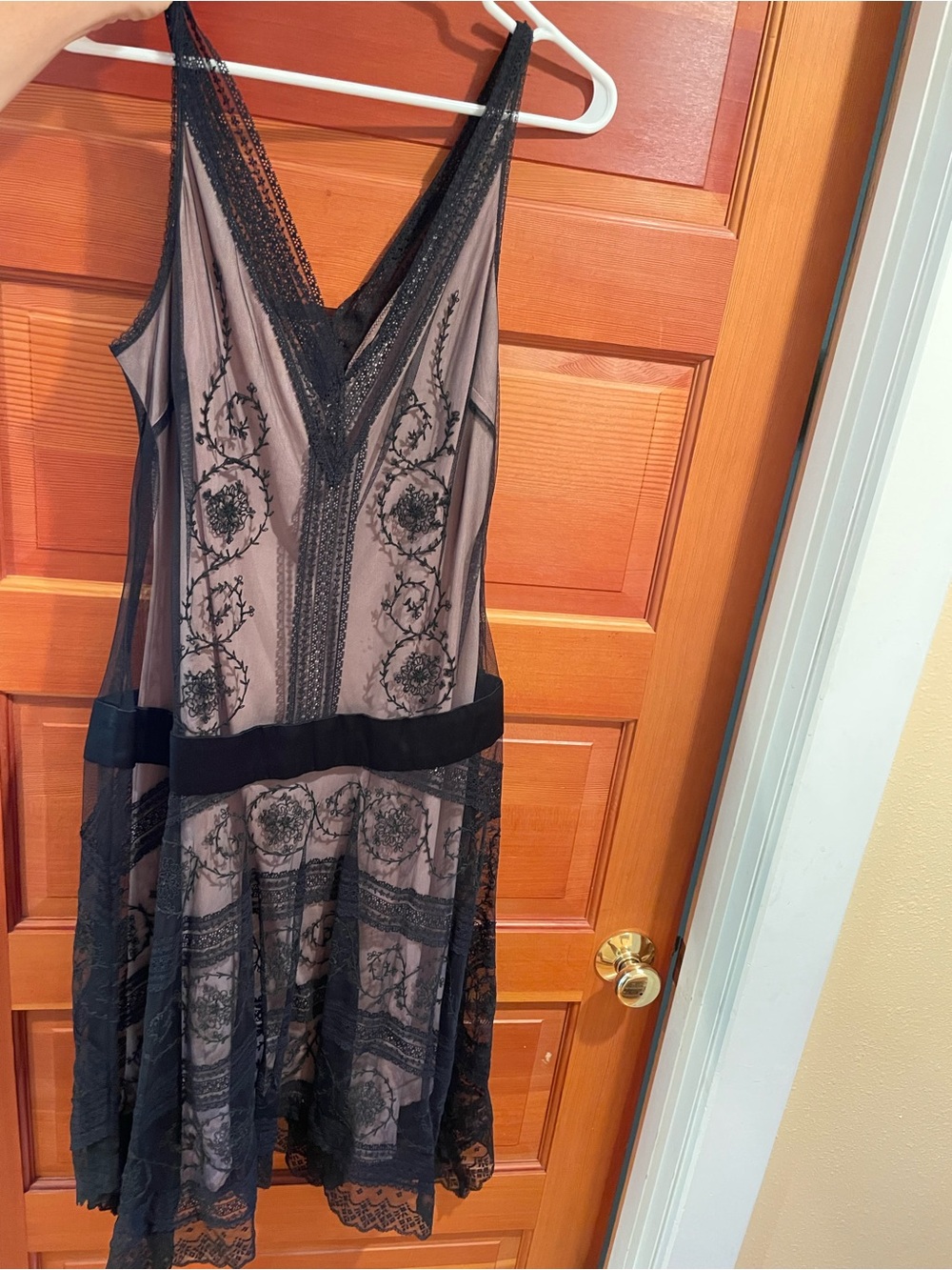 BCBGMaxAzria - black lace dress